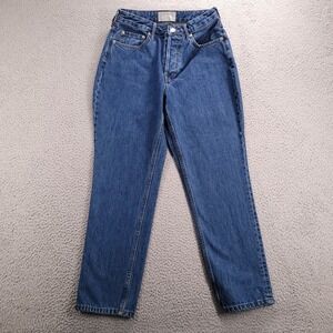 EVERLANE Jeans Womens Size 27 Crop The Curvy 90's Cheeky Straight Leg Button Fly